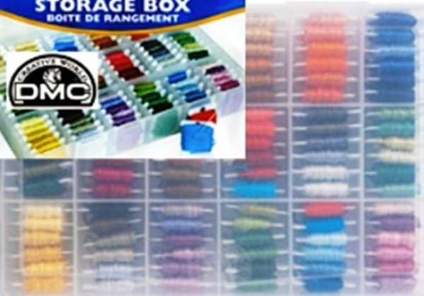 DMC Organizer Box  ohne Stickgarn mit 50 Cardbobbins incl.