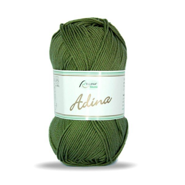 Baumwollgarn Adina 50 g Farbe 09 olive