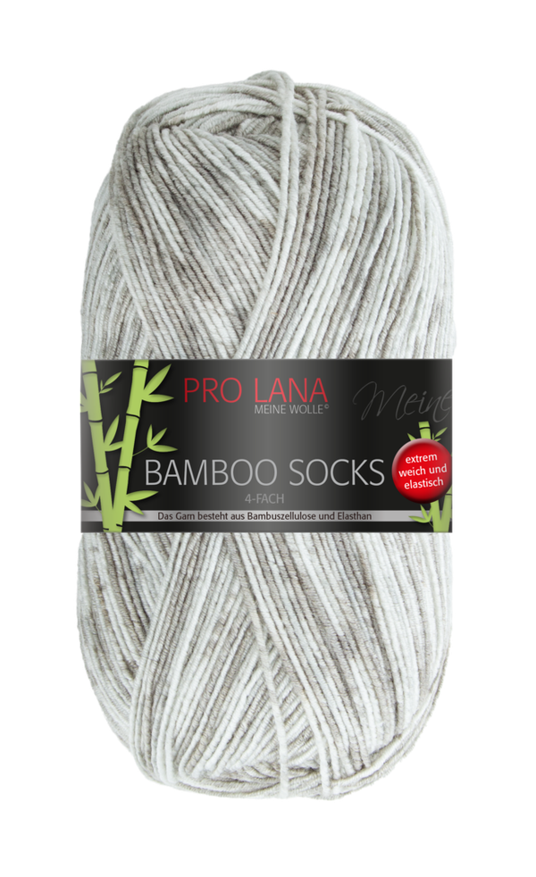 Bamboo Socks 4fach 100 g Farbe 958 taupe color