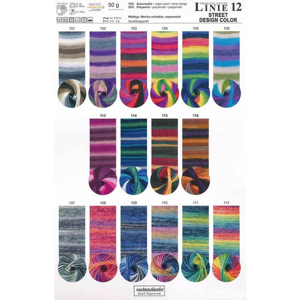 Online - Linie 12 Street Design color 50 g Farbe 104