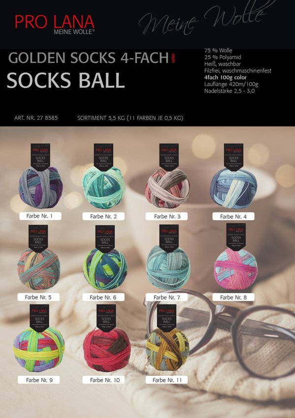 Pro Lana Socks Ball 100 g Farbe 03