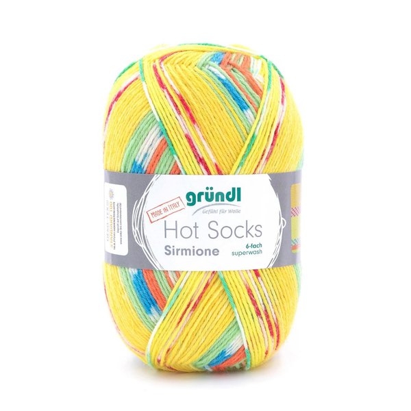 Hot Socks Sirmione 6fach 150 g Farbe 02 lemon multicolor