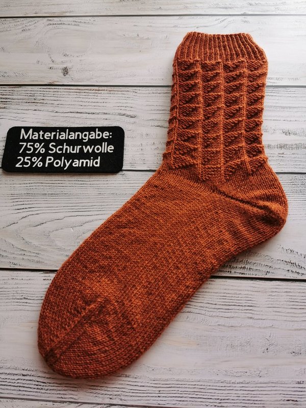 Socken handgestrickt für Gr. 46/47, Handarbeit Unikat