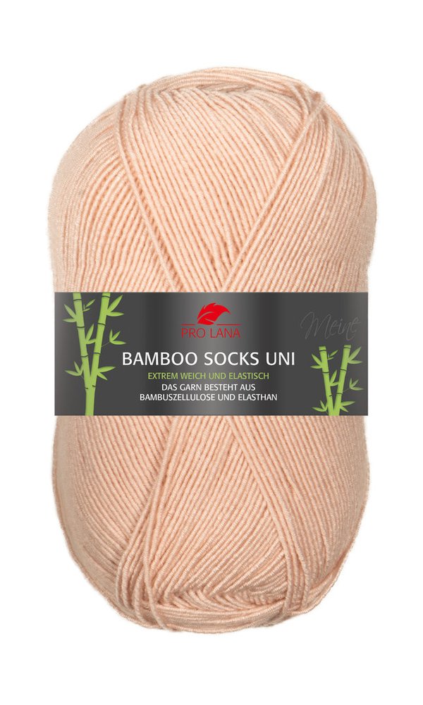 Bamboo Socks uni - Pro Lana 100 g 4fach Farbe 24 alt rosé